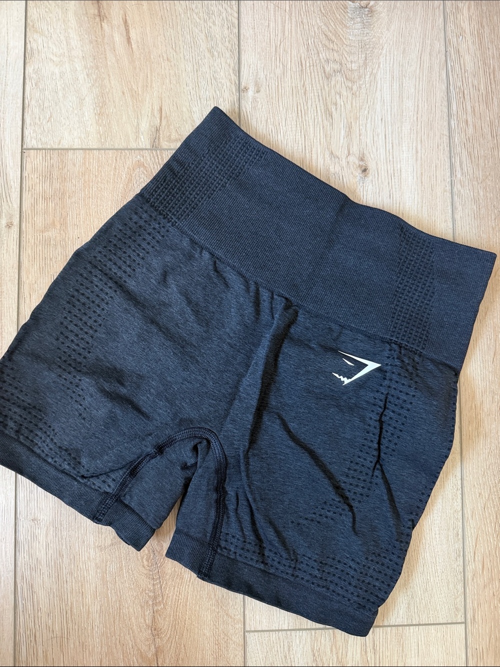 Gymshark Black High-Waist Seamless Workout Shorts